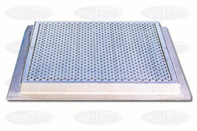 WATERFUN DİP SÜZGECİ KAPAĞI KARE 60X60 PASLANMAZ ÇELİK